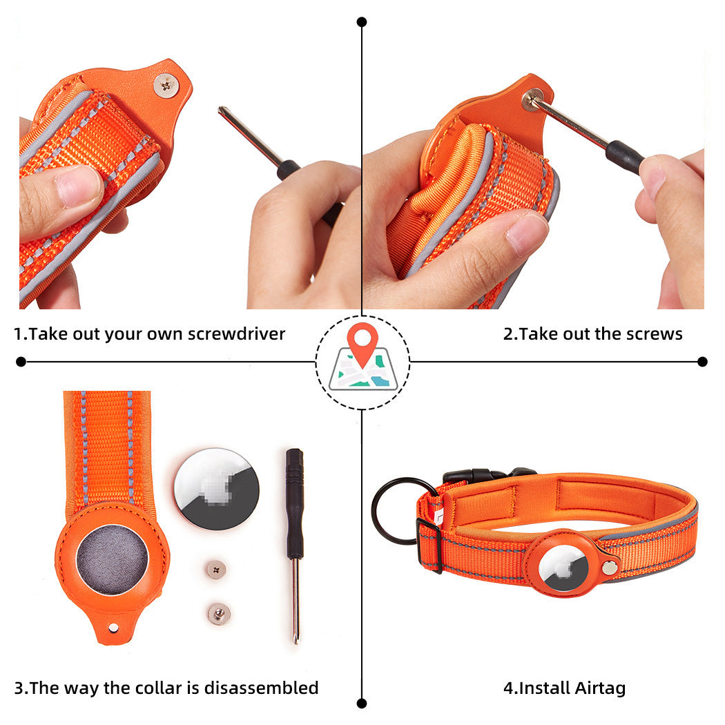 Smart Airtag Collar for Pets – Track with Confidence